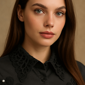 Black party shirt for women