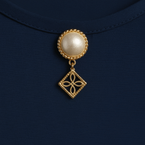 Elegant Navy Blue Designer Top | Premium Party & Office Wear