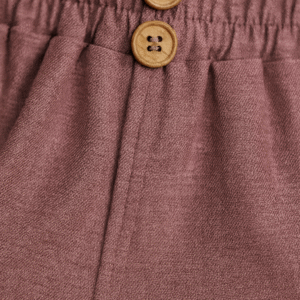 Mauve Palazzo Pants - Striped Hem – Chic Statement Bottom for Women