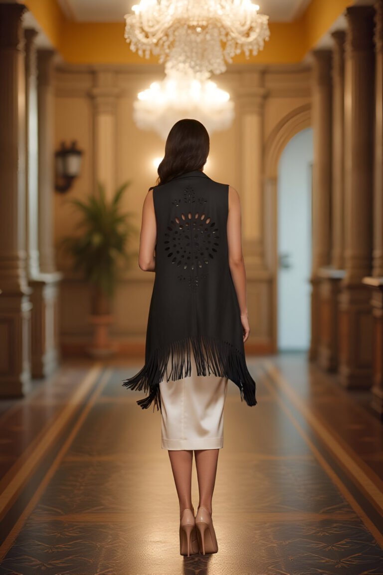 Velour Whisper Suede Shrug – Luxe Fringe Style